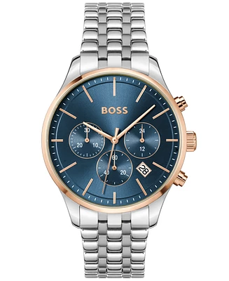 Hugo Boss Men's Chronograph Avery Stainless Steel Bracelet Watch 42mm