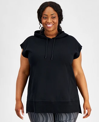 Id Ideology Plus Comfort Flow Cap-Sleeve Tunic, Created for Macy's