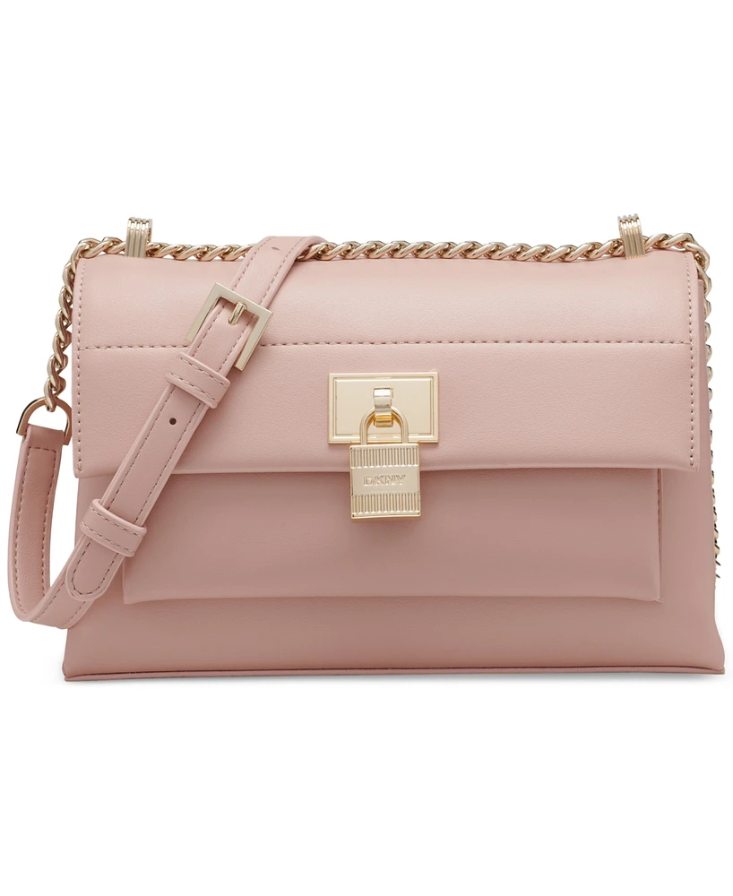 Dkny Evie Small Leather Flap Crossbody