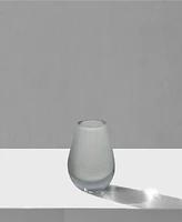 Vivience 6.5"H White Glass Bud Vase