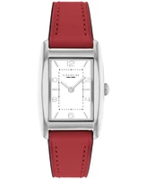 Coach Women's Reese Red Leather Watch 24mm