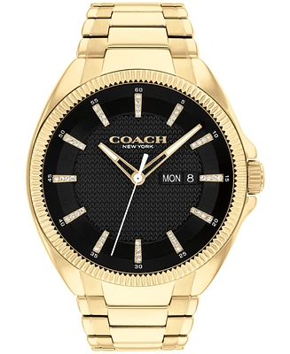 Coach Men's Jackson Gold-Tone Stainless Steel Watch 45mm