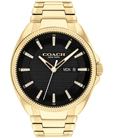 Coach Men's Jackson Gold-Tone Stainless Steel Watch 45mm