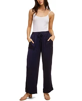 John Paul Richard Solid Washer Drawstring Pants