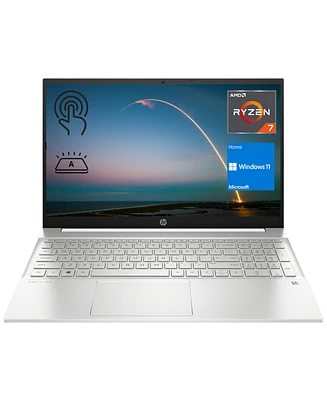 Hp Pavilion 15.6" Laptop Amd Ryzen 7 7730U 8GB Ram 1TB Ssd Storage Windows 11 Home Fhd Touchscreen - White