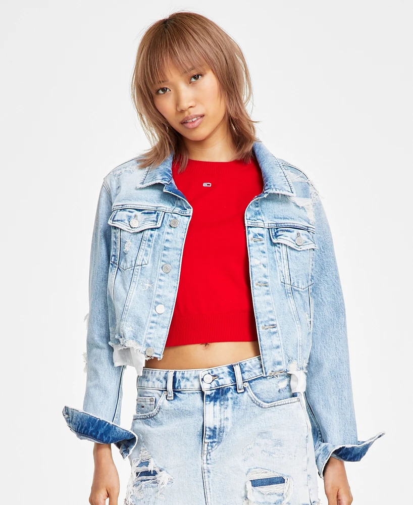 Tommy Jeans Women's Izzie Cut-Off Denim Jacket