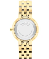 Movado Women Museum Classic Swiss Quartz Gold Pvd 29.5mm Watch