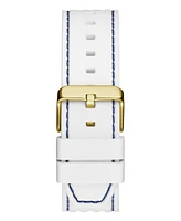 Guess Men's Multi-Function White Silicone Watch, 44mm