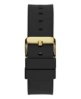 Guess Men's Multi-Function Black Silicone Watch, 42mm