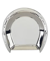 Certified International Derby Day at the Races Silver Plated 3-d Horseshoe Cheese Plate with Knife