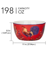 Certified International Morning Rooster Deep Bowl