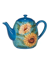 Certified International Golden Sunflowers Teapot