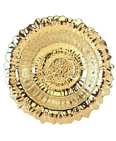 Certified International Gold Coast 3-d Sunflower Serving Bowl