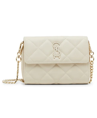 Steve Madden Women's Carina Quilted Crossbody Wallet