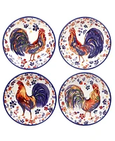 Certified International Morning Rooster Set of 4 Soup Bowls