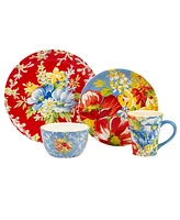 Certified International Blossom 16Pc Dinnerware Set, Service for 4