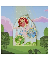 Loungefly Sleeping Beauty Stained Glass Fairies Sliding Pin