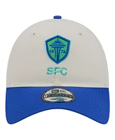 Men's New Era White Seattle Sounders Fc 2024 Kick Off Collection 9TWENTY Adjustable Hat