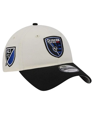 Men's New Era White San Jose Earthquakes 2024 Kick Off Collection 9TWENTY Adjustable Hat