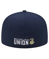 Men's New Era White, Navy Philadelphia Union 2024 Kick Off Collection 59FIFTY Fitted Hat