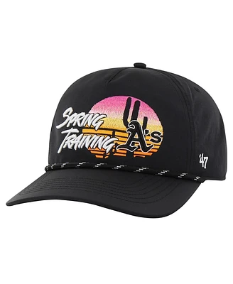 Men's '47 Brand Black Oakland Athletics Spring Training Surfside Adjustable Hat