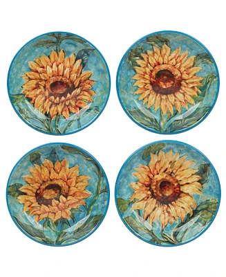 Certified International Golden Sunflowers Set of 4 Soup Bowls