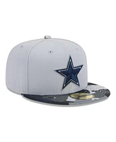 Men's New Era Gray Dallas Cowboys Active Camo 59FIFTY Fitted Hat