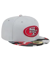 Men's New Era Gray San Francisco 49ers Active Camo 59FIFTY Fitted Hat