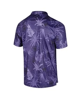 Men's Colosseum Purple Lsu Tigers Big and Tall Palms Polo Shirt