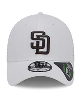 Men's New Era White San Diego Padres  Neo 39THIRTY Flex Hat