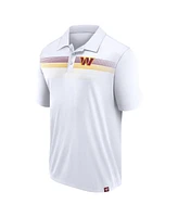 Men's Fanatics White Washington Commanders Victory For Us Interlock Polo Shirt