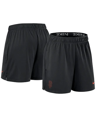 Women's Nike Black San Francisco Giants Authentic Collection Knit Shorts