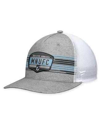 Men's Fanatics Steel Minnesota United Fc Stroke Trucker Snapback Hat