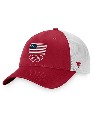 Women's Fanatics Red Team Usa Adjustable Hat
