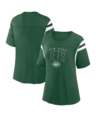 Women's Fanatics Green New York Jets Classic Rhinestone T-shirt