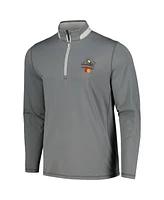 Men's Puma Gray Arnold Palmer Invitational Lightweight Quarter-Zip Jacket