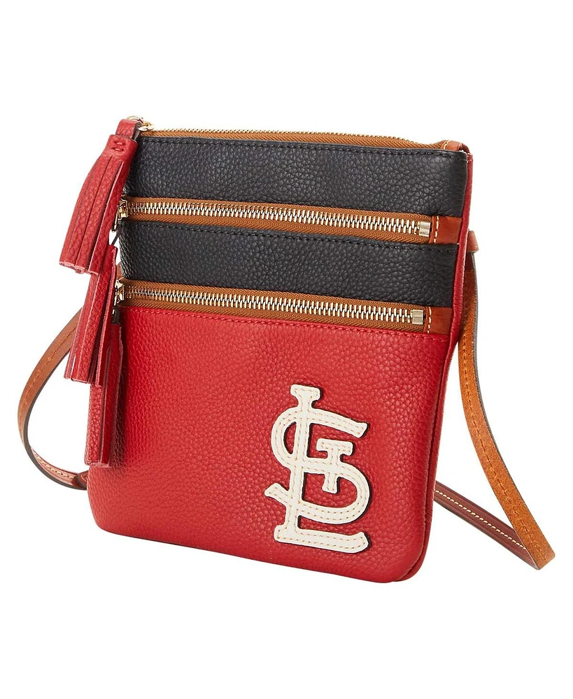 Women's Dooney & Bourke St. Louis Cardinals Infield Triple Zip Crossbody Purse