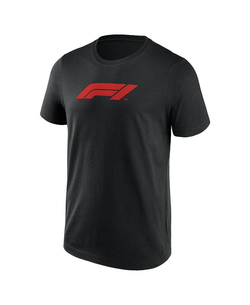 Men's Fanatics Black Formula 1 Primary Logo T-shirt