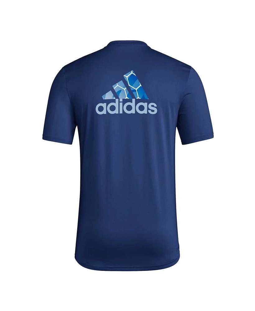 Men's adidas Navy Sporting Kansas City Local Pop Aeroready T-shirt