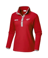 Women's Columbia Red Detroit Wings Benton Springs Half-Snap Jacket