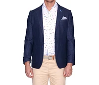 Tailorbyrd Men's Linen Cotton Solid Textured Sportcoat