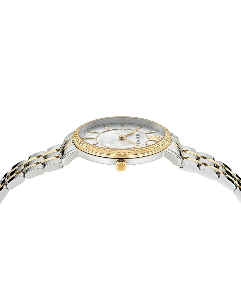 Versace Women's Swiss Two-Tone Stainless Steel Bracelet Watch 38mm