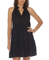 Raviya Women's V-Neck Tiered Dress Cover-Up