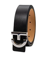 Cole Haan Women's Signature Ch Plaque Buckle Belt