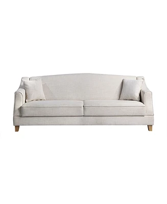 Serta 86.6" W Polyester Sorenson Convertible Sofa with Storage