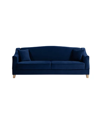 Serta 86.6" W Polyester Sorenson Convertible Sofa with Storage