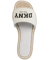 Dkny Womens's Fiona Arch Logo Espadrille Platform Sandals