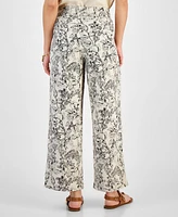 Tommy Hilfiger Women's Butterfly High-Rise Tie-Waist Pants