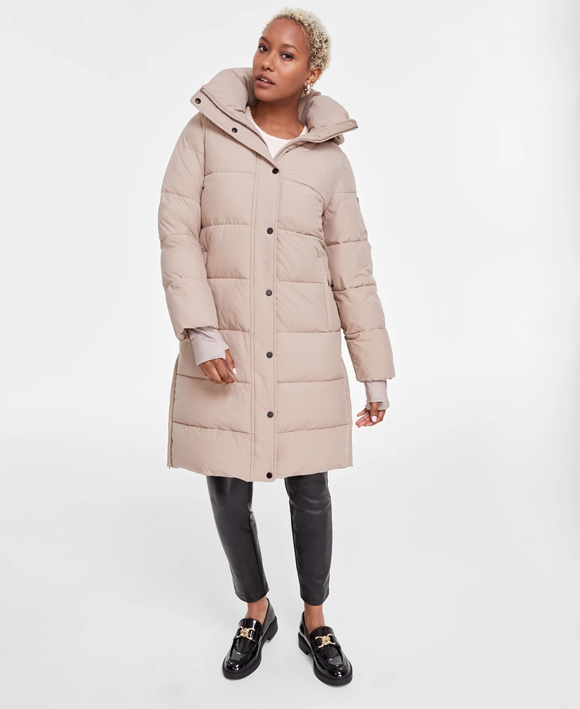 Bcbgmaxazria Women's Hooded Collared Puffer Coat