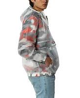 Members Only Men's Translucent Camo Print Popover Jacket